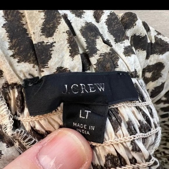 J Crew Leopard Print Long Sleeve Dress LT NWOT #BL023 - Picture 9 of 9